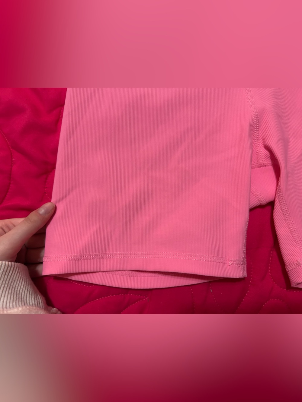 NEW WILO THE LABEL PINK RIBBED SHORTS - Picture 3 of 6